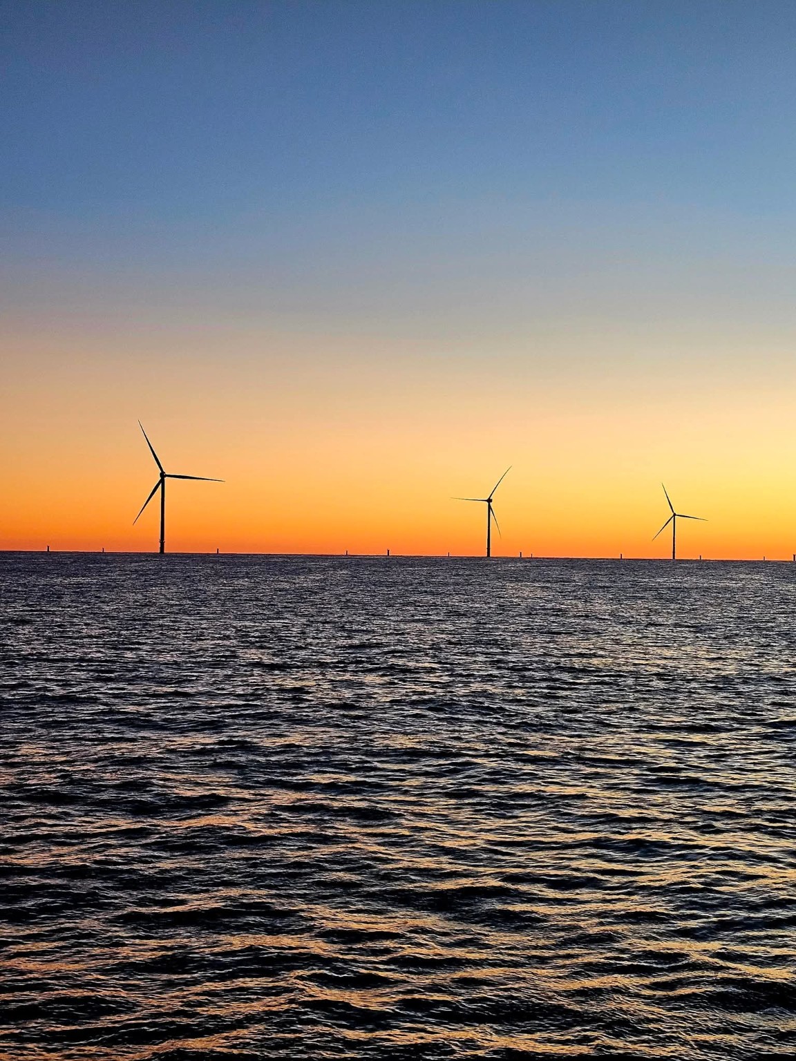 Renewable horizons at sunset