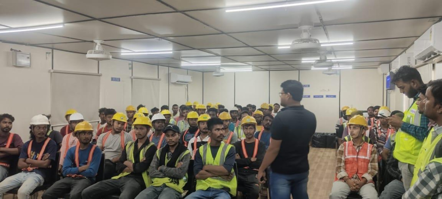 Indoor training session for site personnel